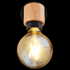 Regulowana LAMPA ścienna JORNA 54031-1 Globo metalowa OPRAWA kinkiet reflektorek czarny drewno