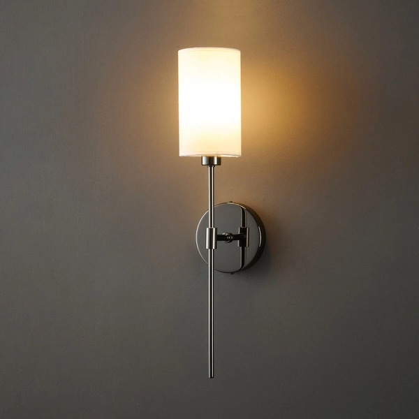 Kinkiet ścienny abażurowy DARLING ST-9501W BLACK czarny biały