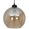 Loftowa LAMPA wisząca SOFIA MLP6578 Milagro szklana OPRAWA skandynawski ZWIS kula czarna bursztynowa