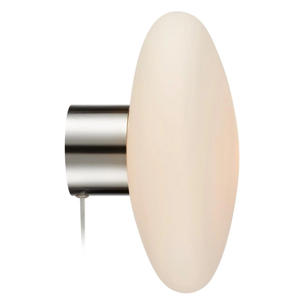 Lampa ścienna Locus 108538 Markslojd owalna do salonu szklana biała