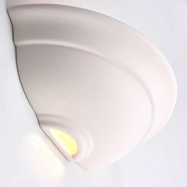 Ceramiczny kinkiet ścienny Hillside UG-WB-G Endon góra-dół biały