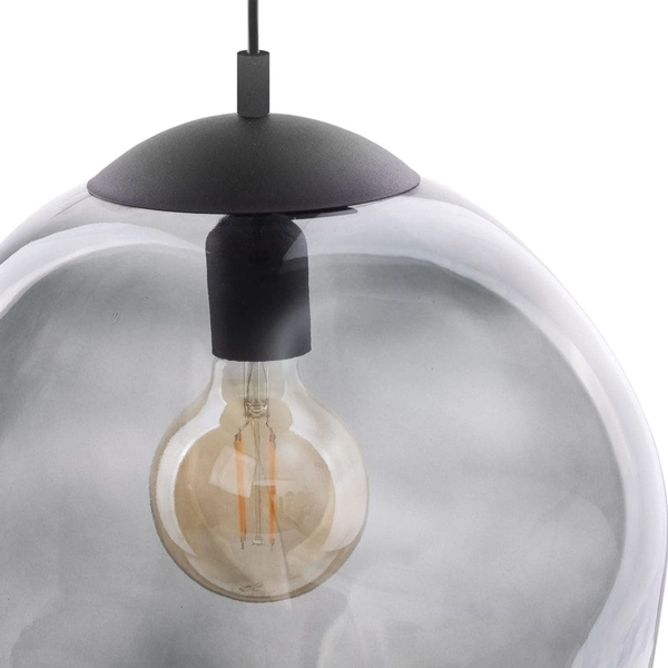 Lampa wisząca modernistyczna Sol 4264 TK Lighting szklana kula grafitowa