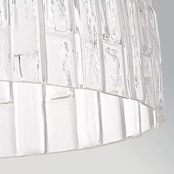 Szklana wisząca lampa Windsor 1xE27 czarna do salonu przezroczysta fasetowana ELS- WINDSOR-P-BLK