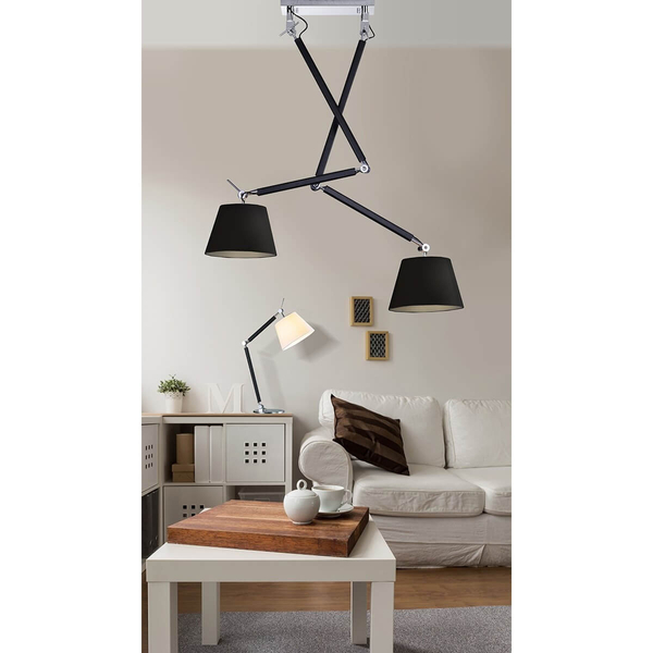 Regulowana lampa wisząca Zyta AZ1846+2xAZ2600 Azzardo czarna 