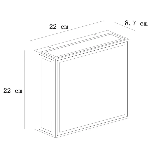 Loftowy kinkiet ścienny DUKAN 15802/02/30 Lucide IP65 zewnętrzny czarny