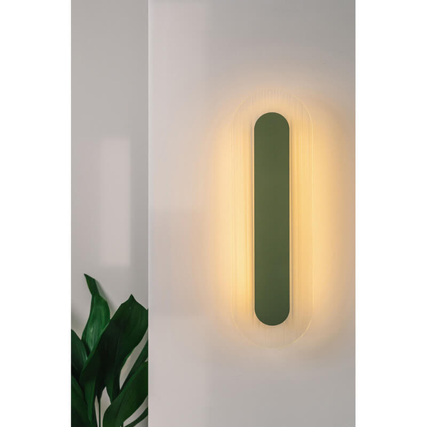 Lampa ścienna nad łóżko Riflo RIWA614004 LED 3W 4000K oliwkowa biała