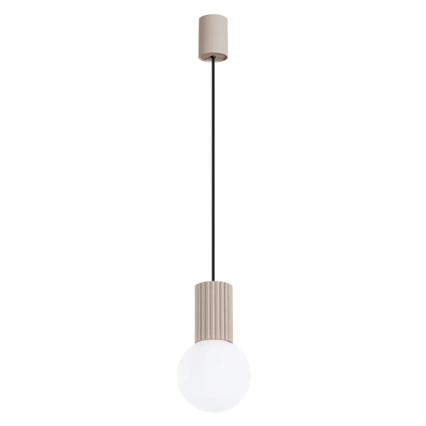 Okrągła lampa wisząca HALO SL.1744 szklana kulista kaszmirowa