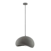 Wisząca lampa do salonu PALINZA LE45319 kopuła z żywicy szara