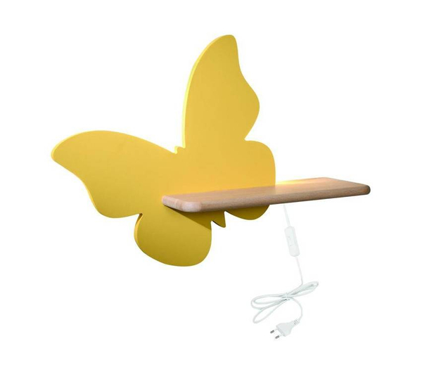 Kinkiet dziecięcy Butterfly 21-85153 LED 5W 4000K żółty drewno