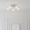 Wielopunktowa lampa sufitowa Boyer BOYER-5CH chrom przezroczysty