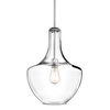 Lampa wisząca Everly KL-EVERLY-P-M-CH szklana chrom przezroczysty