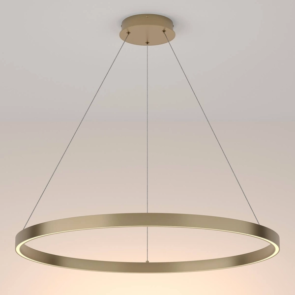 Lampa wisząca Rim MOD058PL-L42BS3K obręcz LED 51W mosiądz