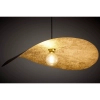 Wisząca lampa LEAF czarna złota kapelusz nad stół 1xE27 41918