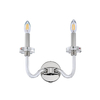 Industrialna lampa ścienna Hampton 8155 świecznikowa srebrna hol