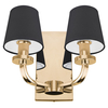 Złota lampa ścienna NEW YORK W02510AU klasyczny kinkiet do salonu