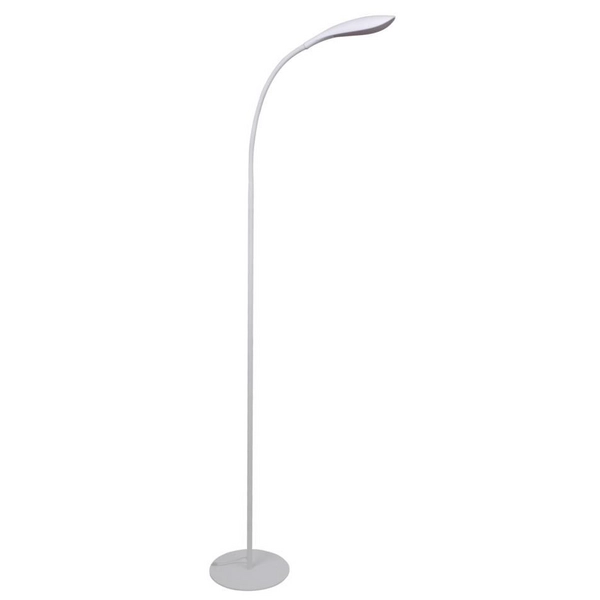 LAMPA podłogowa SWAN 306043 Polux stojąca OPRAWA LED 6,5W 3000K metalowa z elastyczną główką biała