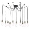 Pajęcza wisząca lampa Waco WAC2375 do salonu zwisające kable czarny