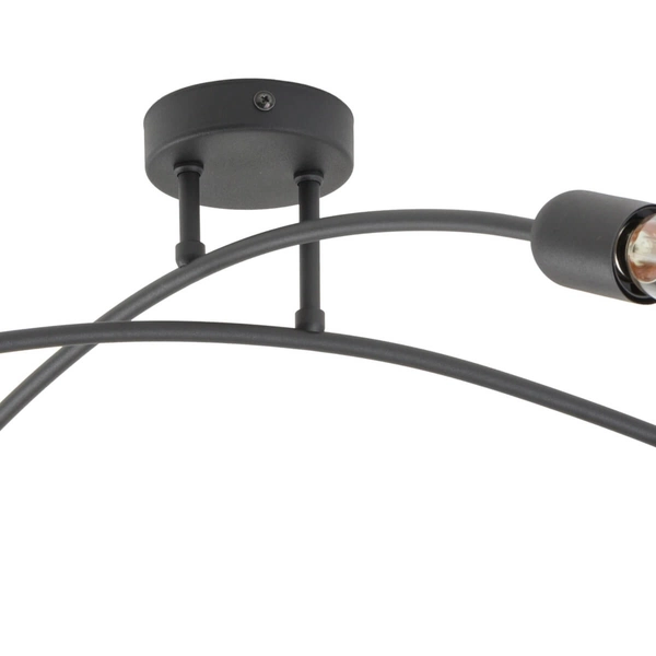 Lampa sufitowa rustykalna Helix 4687 TK Lighting do salonu metalowa czarna