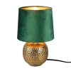 Lampka nocna SOPHIA R50821015 zielona złota z włącznikiem 26cm