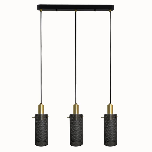 Lampa glamour wisząca Tirana LP-945/3L BK Light Prestige do salonu czarna