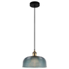 LAMPA wisząca DAVIDE MDM-2916/1 BL Italux szklana OPRAWA zwis niebieski