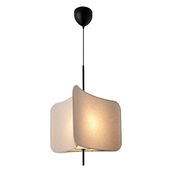Tkaninowa lampa wisząca TINTO 2412173003 z abażurem czarna