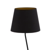 Podłogowa lampa do salonu Lizbona 50229 abażurowa czarna miedziana