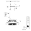 Wentylator sufitowy STRALSUND R62522987 RL Light LED 30W 3000-6500K RGB plafon okrągły srebrny