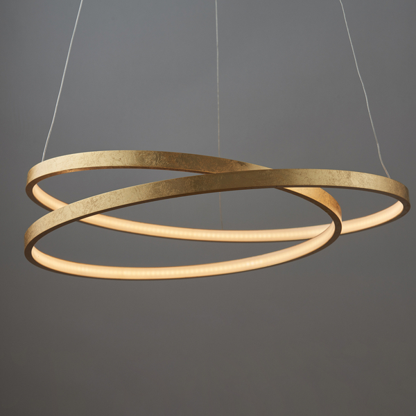 Pierścieniowa lampa wisząca Scribble 72479 Endon LED 31,5W 3000K ringi złote