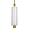 Szklana lampa wisząca tuba OSMO ST-15038P-1 LED 9W 3000K nad stół mosiądz