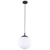 Lampa wisząca Esme 5669 ball do kuchni metalowa biała czarna