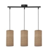 Materiałowa lampa wisząca tuba Ballo 33-19745 boho brązowy czarny