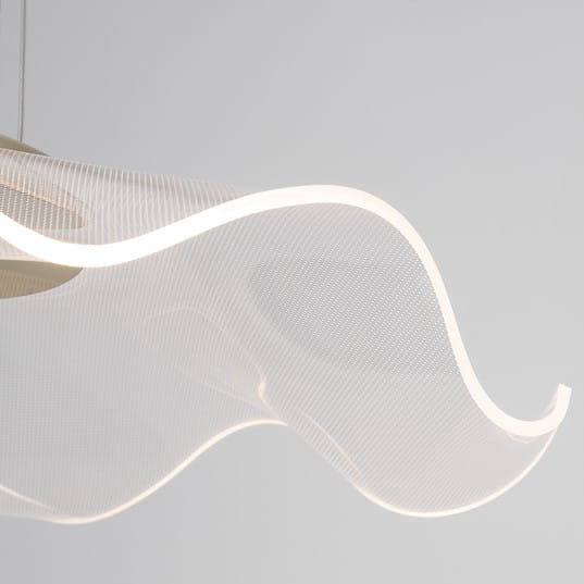 Wisząca LAMPA dekoracyjna CALI LE41368 Luces Exclusivas modernistyczna OPRAWA zwis LED 30W 3000K meduza falująca złota