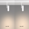 Lampa szynowa do sypialni Elti TR005-1-GU10-W regulowana 1-fazowa biała