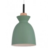 Wisząca lampa kuchenna 180065 nad wyspę drewniana zielona