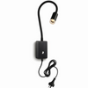 Metalowy kinkiet Sulta 6232A1203 Elkim LED 3W 4000K na peszlu czarny