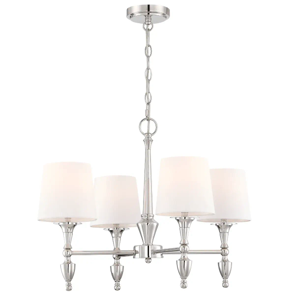 Metalowa lampa wisząca Austin P04135NI-WH Cosmolight klasyczna biały nikiel