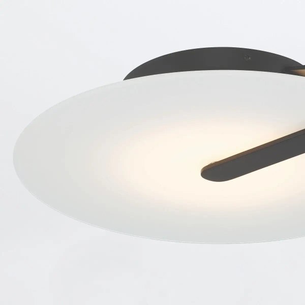 Ścienna lampa do salonu Nuvola QN-NUVOLA-F-M-BK LED 18W 3000K czarna biała