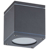 Zewnętrzna LAMPA sufitowa AKRON 8149 Rabalux kwadratowa OPRAWA elewacyjna downlight kostka IP54 grafitowa