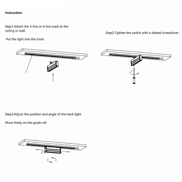 Metalowa oprawa sufitowa MOON LP-559/3 R-1F BK Light Prestige LED 12W 3000K do 1-fazowego systemu szynowego czarna