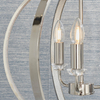 Świecznikowa lampa wisząca Ritz 81507 retro kula srebrny