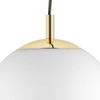 Wisząca LAMPA skandynawska ALUR 10730305 Kaspa kulista OPRAWA szklany ZWIS hygge kule balls złote białe