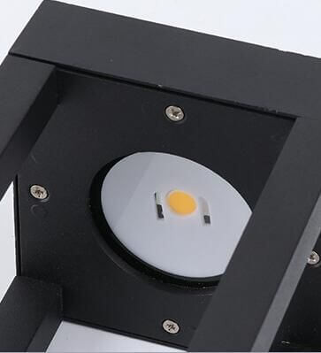 Stojąca lampa zewnętrzna QUBE-GLQ400WW 7W metalowa LED 7W 3000K IP65 czarna