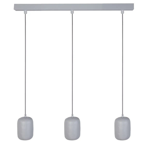 Ceramiczna lampa nad stół Olo 3 41415 do jadalni kule szary