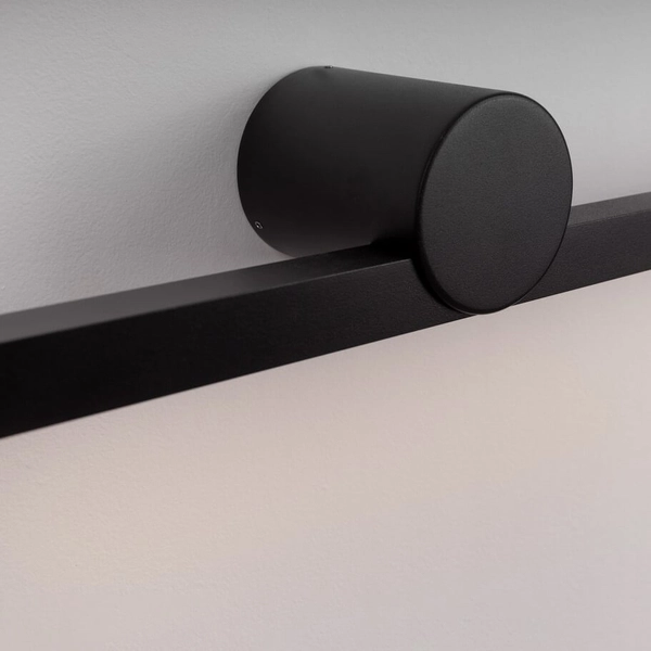 Naścienna lampa RAFAEL LE44422 LED 17W 3000K IP54 listwa czarna