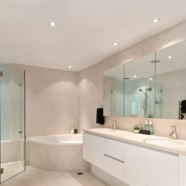 Łazienkowa lampa podtynkowa CHIPA ARGU10-033-N IP54 okrąg biały