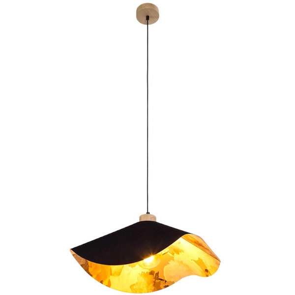 Wisząca lampa hampton HATTU FLORAL 1615819174 materiałowa vintage czarny