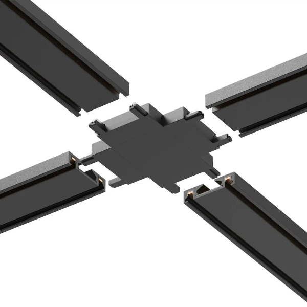 Łącznik do szyn magnetyczny typu + Slim Magnetic ML2221 czarny