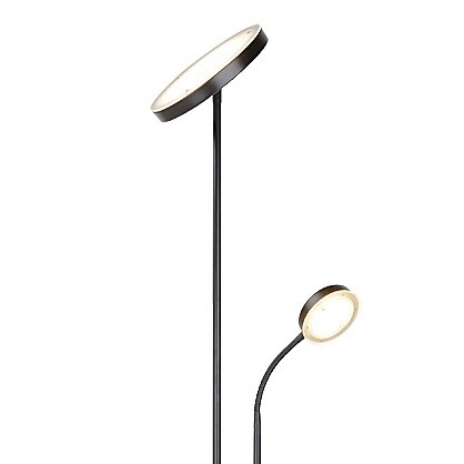 Podłogowa lampa stojąca Ophus LED 23W 3000K do sypialni czarna