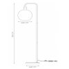 Stojąca lampa do salonu Julius 34738/01/65 Lucide loft czarna złota
